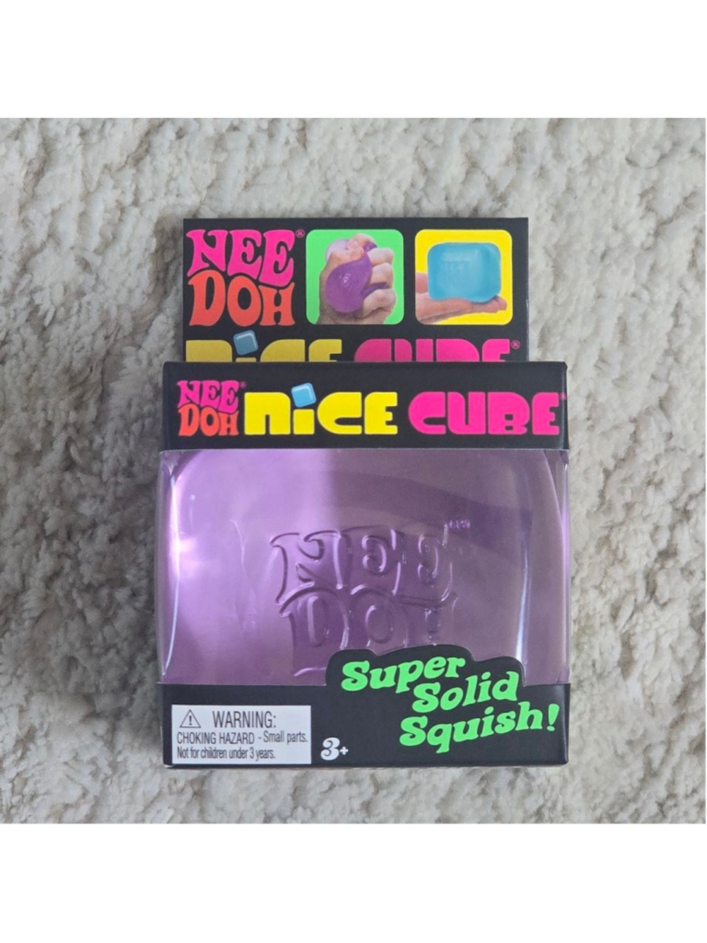 Schylling NeeDoh Nice Cube Learning Toy Purple